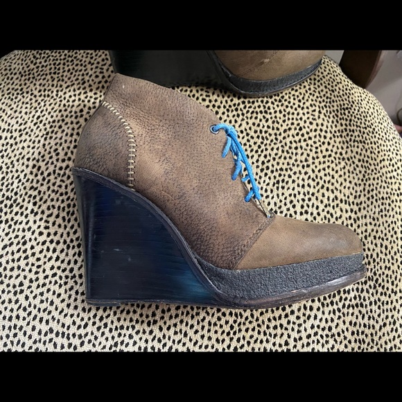 Rare rag & bone wedge ankle boots - Picture 4 of 7